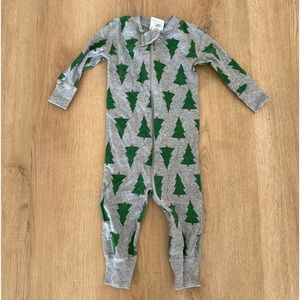 Hanna Anderson Christmas baby zip sleeper